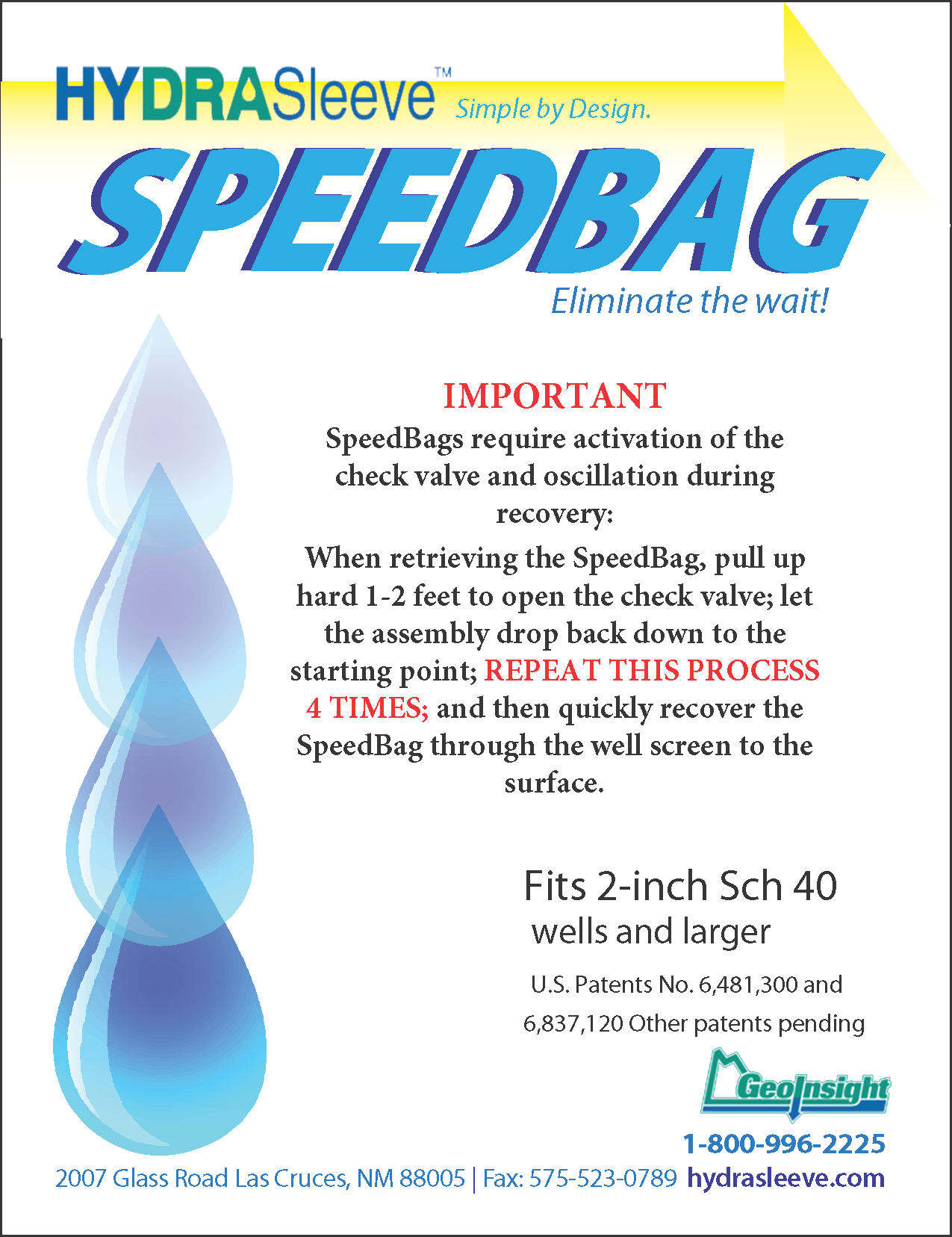 speedbag instruction insert